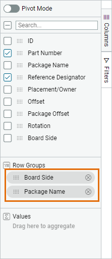 The Column toolbox