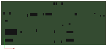 Variant of a PCB design showing an arrangement of components.