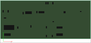 Variant of a PCB design showing an arrangement of components.