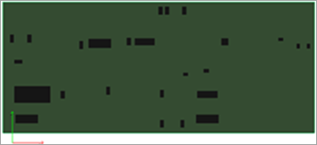 A baseline PCB design showing an arrangement of components.